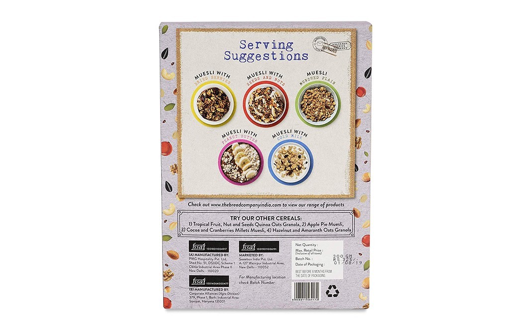 The Bread Company 20 Superfoods Multigrain Muesli    Pack  300 grams